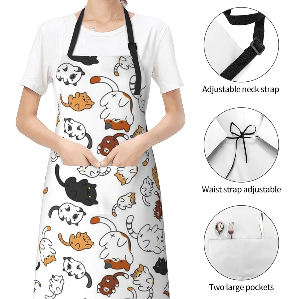 アンソロジー猫LOGOエプロン アンソロジー猫LOGOエプロン